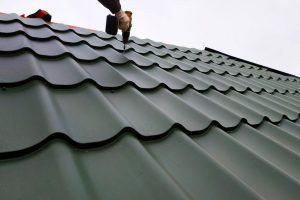 A metal roof