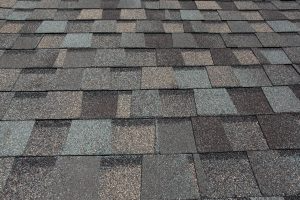 A shingled roof