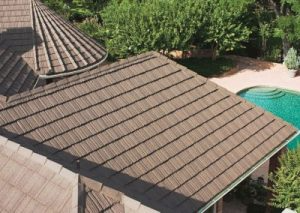 A shingled roof