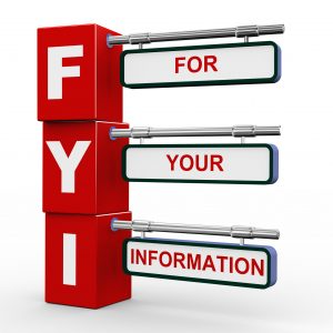 For Your Information