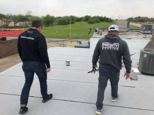 Commercial roof inspection
